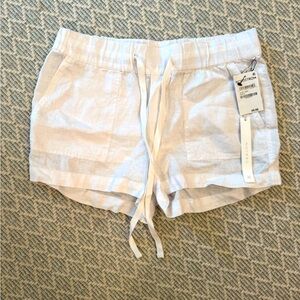 Brand New White Linen Shorts